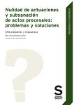 Nulidad de actuaciones y subsanación de actos procesales: problemas y soluciones vignette