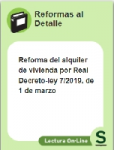 Reforma del alquiler de vivienda por Real Decreto-ley 7/2019, de 1 de marzo vignette